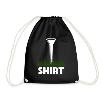 Golfer Golf Golfing - Drawstring Bag - black - Front