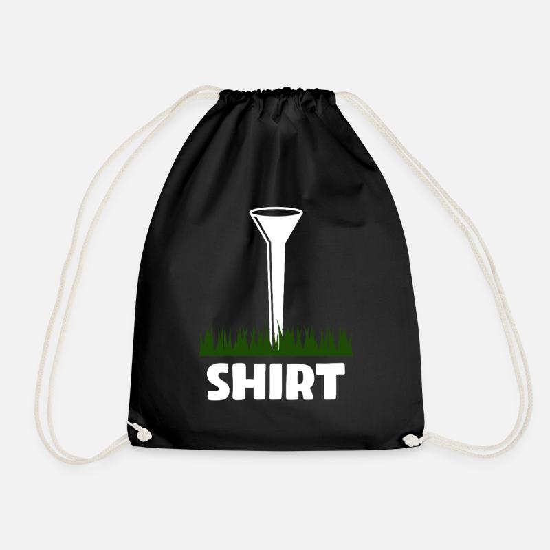 Golfer Golf Golfen - Turnbeutel - Schwarz