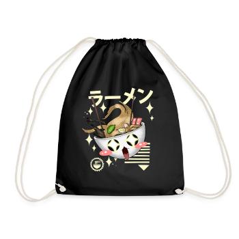 T-shirt anime Kawaii Ramen - Sac de sport léger - noir - Devant