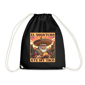 El Squatcho a mangé mon humour de tacos - Sac de sport léger - noir - Devant