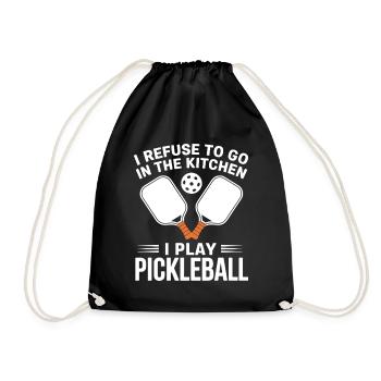 Boule de cuisine Dinkball Pickleball Paddleball - Sac de sport léger - noir - Devant