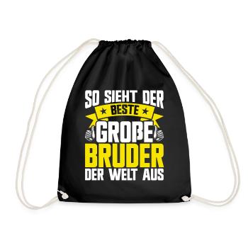 This is what the big boy of the world looks like - Drawstring Bag - black - Front