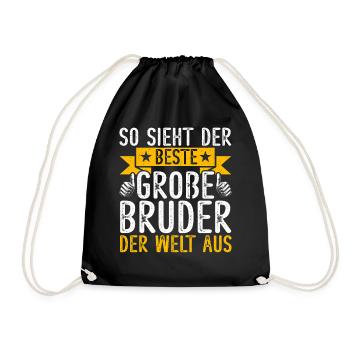 This is what the big boy of the world looks like - Drawstring Bag - black - Front
