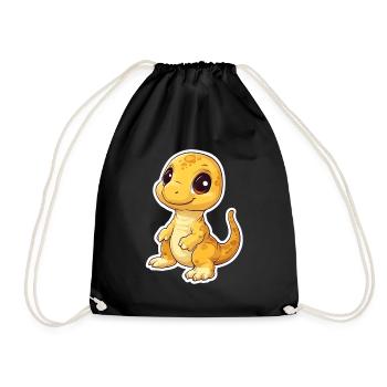 Dinosaure - Sac de sport léger - noir - Devant