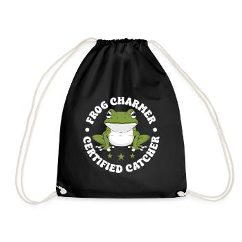 Frog Catcher Charmer Certified Frog - Turnbeutel - Schwarz - Vorne
