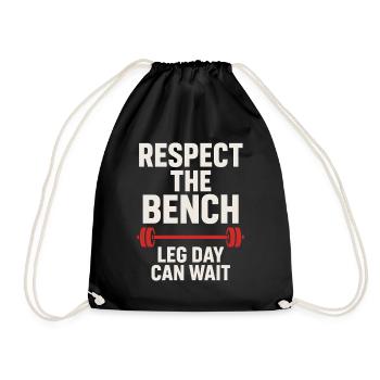 Drôle de développé couché Meme Spot Me Bro Powerlifting - Sac de sport léger - noir - Devant