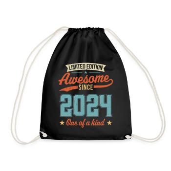 Génial depuis 2024 - Sac de sport léger - noir - Devant