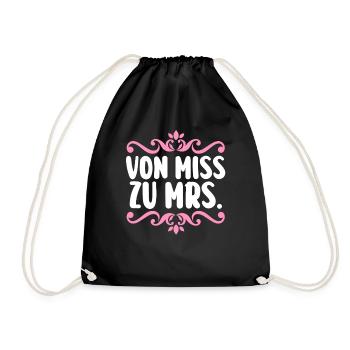 Enterrement de vie de garçon Équipe Mariée Enterrement de vie de jeune fille - Sac de sport léger - noir - Devant