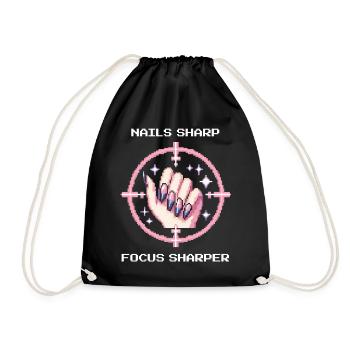 Des ongles acérés, une mise au point encore plus nette | Bord girly - Sac de sport léger - noir - Devant