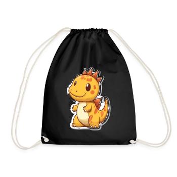 Dinosaure - Sac de sport léger - noir - Devant