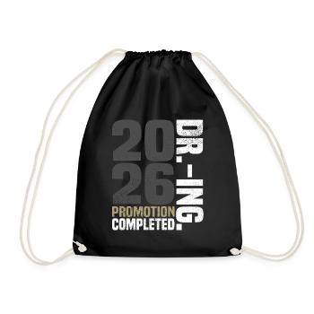 Dr. Ing. Promozione completata - Sacca sportiva - nero - Fronte