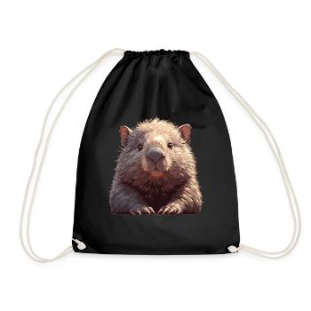 Wombats Wombat - Turnbeutel - Schwarz - Vorne