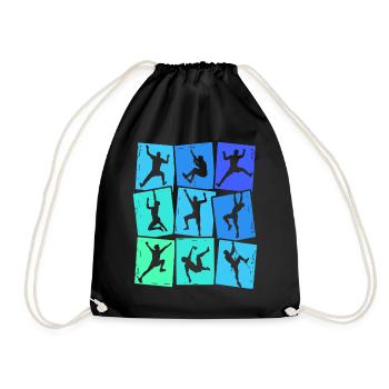 Escalade Montagnes Alpinistes Bloc Garçons Enfants - Sac de sport léger - noir - Devant