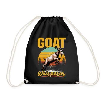 Funny Farm Animal Goat - Turnbeutel - Schwarz - Vorne