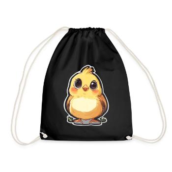 Chick - Drawstring Bag - black - Front