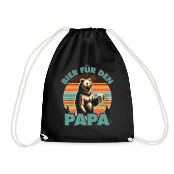 Future papa BIÈRE POUR PAPA Drôle - Sac de sport léger - noir - Devant