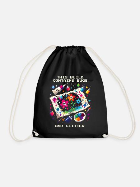 Contient des insectes et des paillettes | Bricolage à la maison - Sac de sport léger - noir