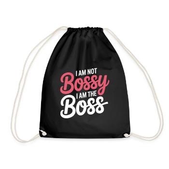 Je ne suis pas exigeant, je suis le leader Funny Office - Sac de sport léger - noir - Devant