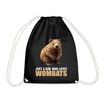 Wombats Wombat - Turnbeutel - Schwarz - Vorne