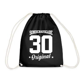 30 Birthday - Drawstring Bag - black - Front