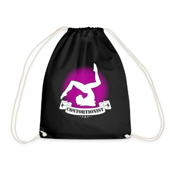 Quote for a contortionist - Drawstring Bag - black - Front