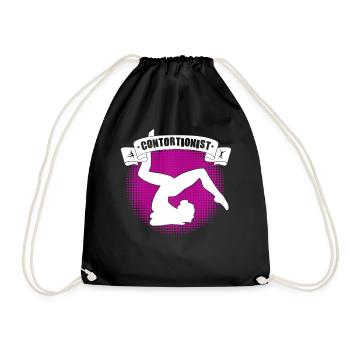 Quote for a contortionist - Drawstring Bag - black - Front