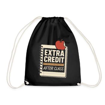 Dirty Teacher Naughty Humor Nsfw Rude - Drawstring Bag - black - Front