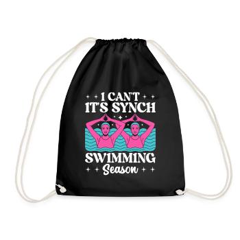 Natation synchronisée Natation artistique Sports nautiques - Sac de sport léger - noir - Devant