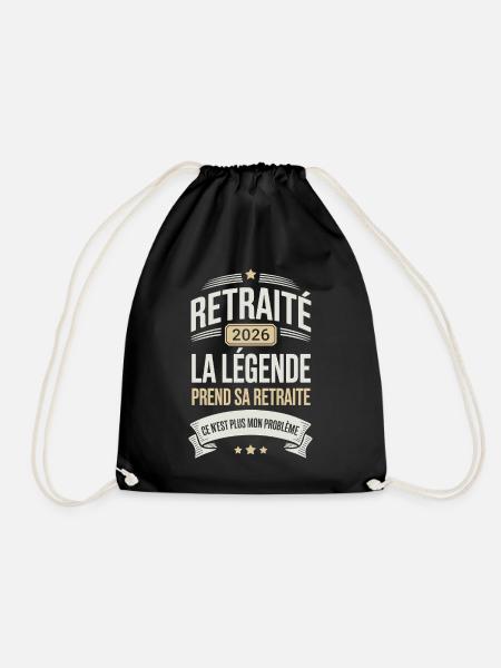 La Légende Prend sa Retraite Cadeau Humoristique - Sac de sport léger - noir