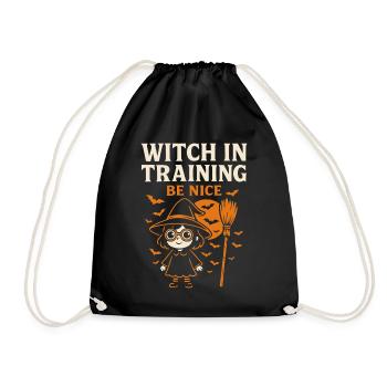 Sorcière en formation Be Nice Costume d’Halloween - Sac de sport léger - noir - Devant