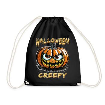CITROUILLE D’HALLOWEEN EFFRAYANTE - Sac de sport léger - noir - Devant