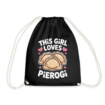 Pierogi Spruch Polnisch Lustiges Pierogi Geschenk - Turnbeutel - Schwarz - Vorne