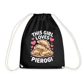 Pierogi Spruch Polnisch Lustiges Pierogi Geschenk - Turnbeutel - Schwarz - Vorne