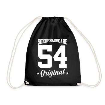 54 Birthday - Drawstring Bag - black - Front