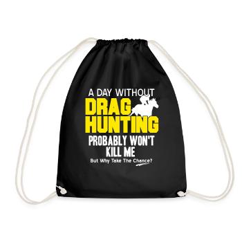 Une journée sans chasse à la traîne Pourquoi s’y risquer - Sac de sport léger - noir - Devant
