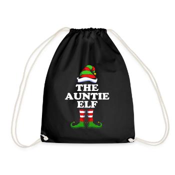 Tante Elf Elf Cadeau de Noël - Sac de sport léger - noir - Devant