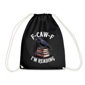Le corbeau dans les livres – Lire le bonheur - Sac de sport léger - noir - Devant