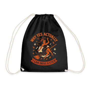 Why Yes Actually I Can Drive A Stick Witch - Sac de sport léger - noir - Devant