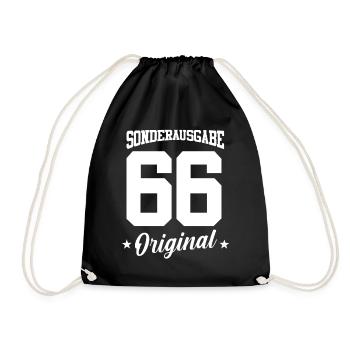 66 Birthday - Drawstring Bag - black - Front