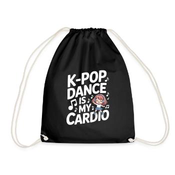 K-Pop Danse Drôle Corée - Sac de sport léger - noir - Devant
