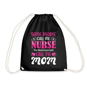 Drôle d’infirmière Cadeaux Tenues d’allaitement - Sac de sport léger - noir - Devant