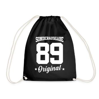 89 Birthday - Drawstring Bag - black - Front