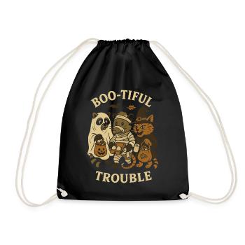 Boo-Tiful Trouble Halloween Costume Fun - Sac de sport léger - noir - Devant