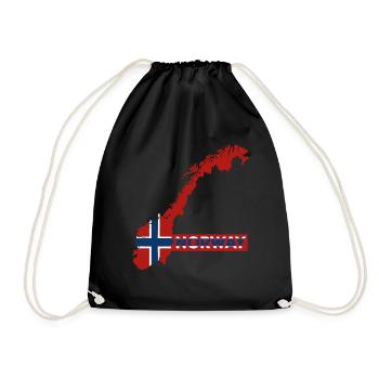Norvège Vacances Nature Cadeau - Sac de sport léger - noir - Devant