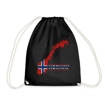 Norvège Vacances Nature Cadeau - Sac de sport léger - noir - Devant