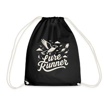 Falcon Lure Runner Falconry Birds Equipment - Drawstring Bag - black - Front