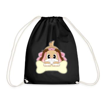 Chien Voile de mariée Mariage - Sac de sport léger - noir - Devant