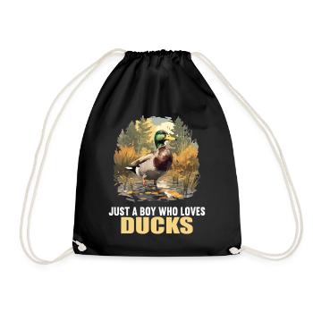 Ducks Duck - Drawstring Bag - black - Front