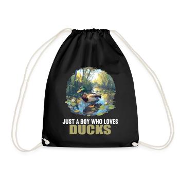 Ducks Duck - Drawstring Bag - black - Front