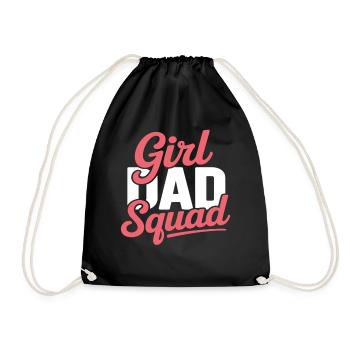 Girl Dad Squad - Chemise Père Fille Look Ras du Cou - Sac de sport léger - noir - Devant